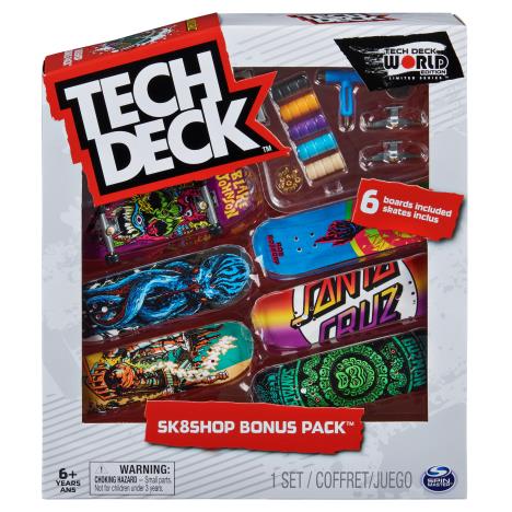 Tech Deck Bonus Sk8 Shop 6 Pieces Santa Cruz  £16.99