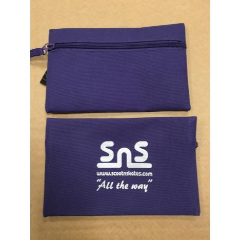 Scootnskates "All the Way" Pencil Case - Purple/White Purple/White £5.00