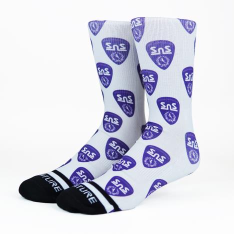 Venture x Scootnskates Socks - Multi Shield - Purple  £11.95