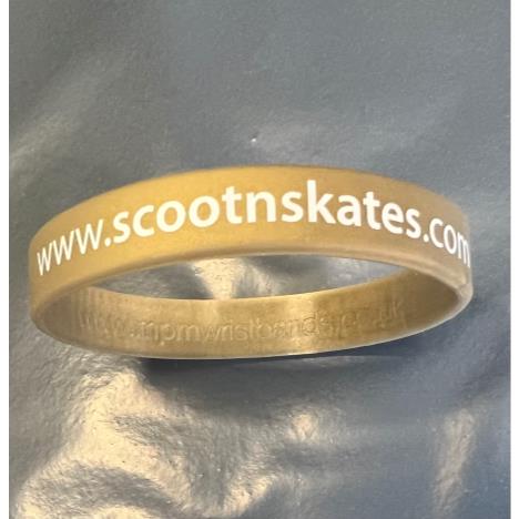 ScootnSkates Wristband - Gold  £1.00